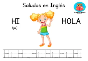 Fichas De Los Saludos En Inglés Para Niños Y Niñas